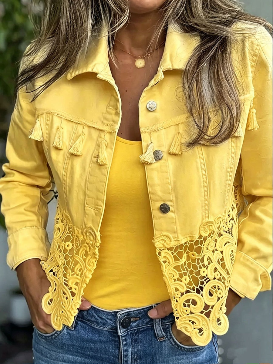 Emma™ | Chaqueta vaquera con estampado de leopardo