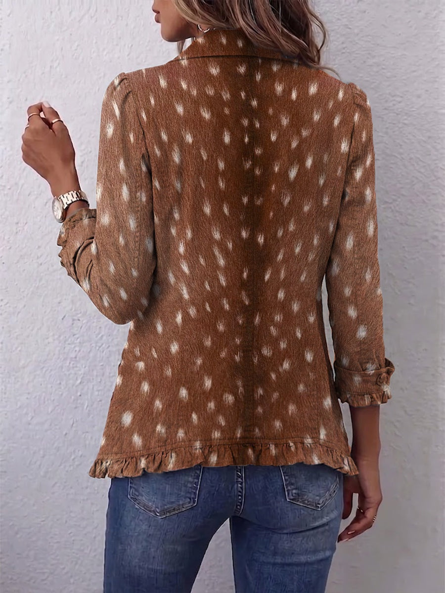 Emma™ | Chaqueta vaquera con estampado de leopardo