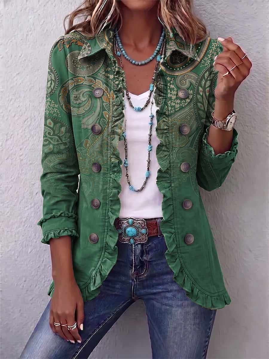 Emma™ | Chaqueta vaquera con estampado de leopardo