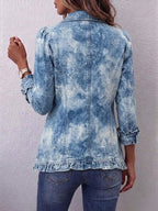 Emma™ | Chaqueta vaquera con estampado de leopardo