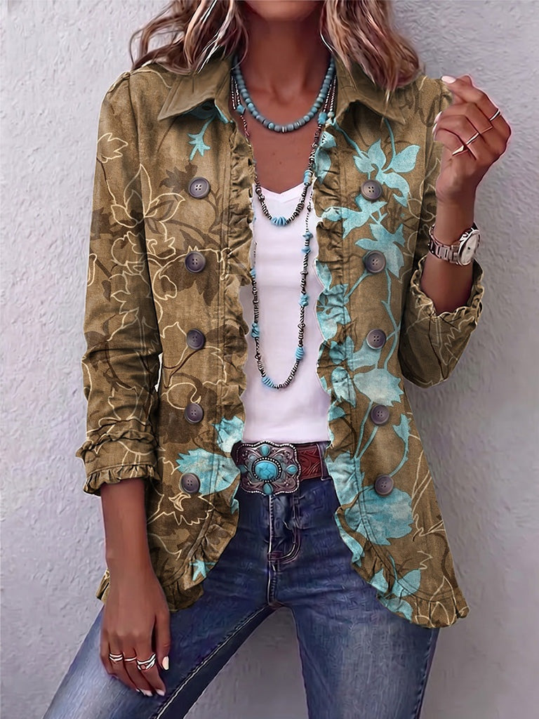 Emma™ | Chaqueta vaquera con estampado de leopardo
