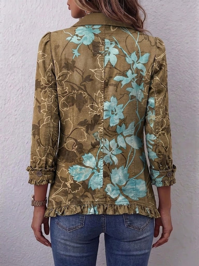 Emma™ | Chaqueta vaquera con estampado de leopardo
