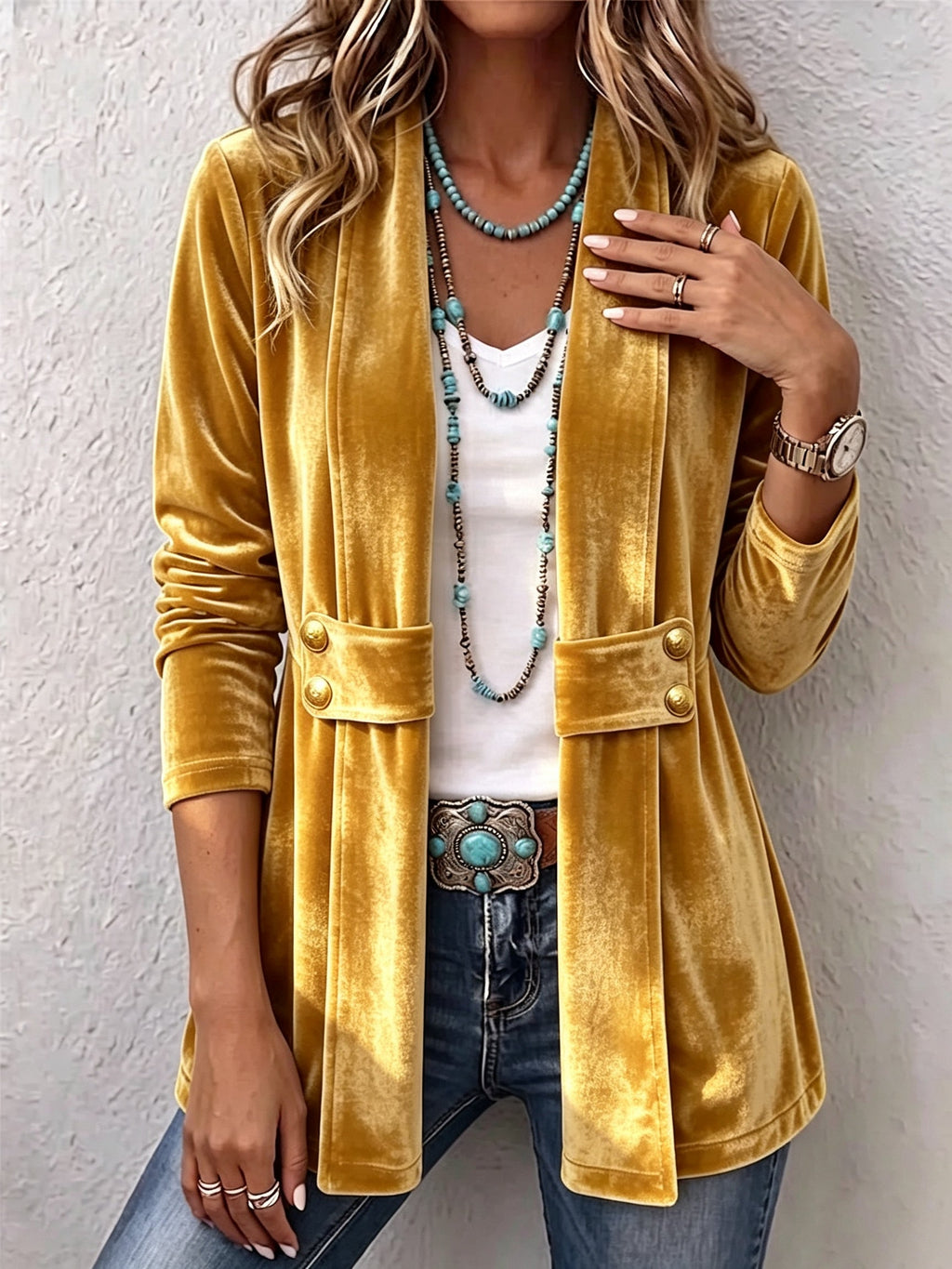 Emma™ | Chaqueta vaquera con estampado de leopardo