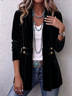 Emma™ | Chaqueta vaquera con estampado de leopardo