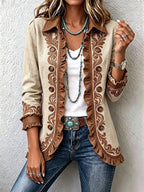 Emma™ | Chaqueta vaquera con estampado de leopardo