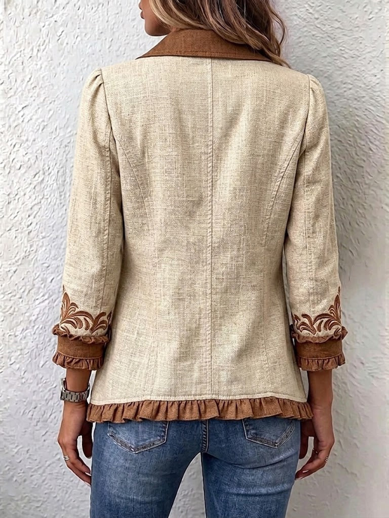 Emma™ | Chaqueta vaquera con estampado de leopardo