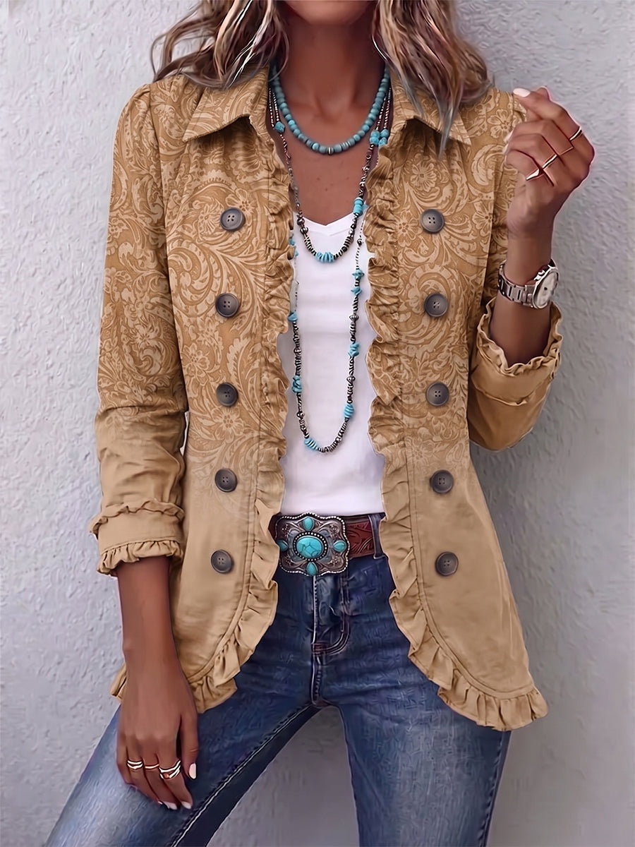 Emma™ | Chaqueta vaquera con estampado de leopardo