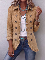 Emma™ | Chaqueta vaquera con estampado de leopardo