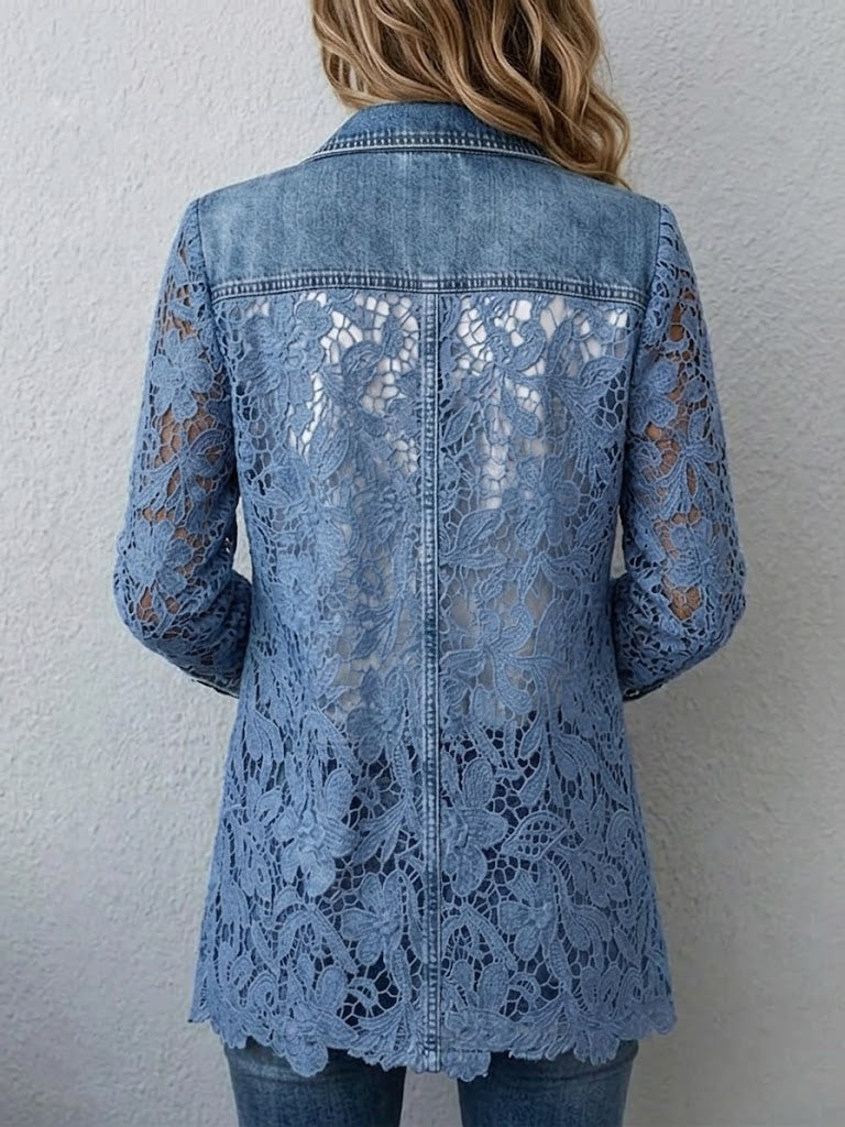 Emma™ | Chaqueta vaquera con estampado de leopardo
