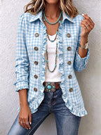 Emma™ | Chaqueta vaquera con estampado de leopardo