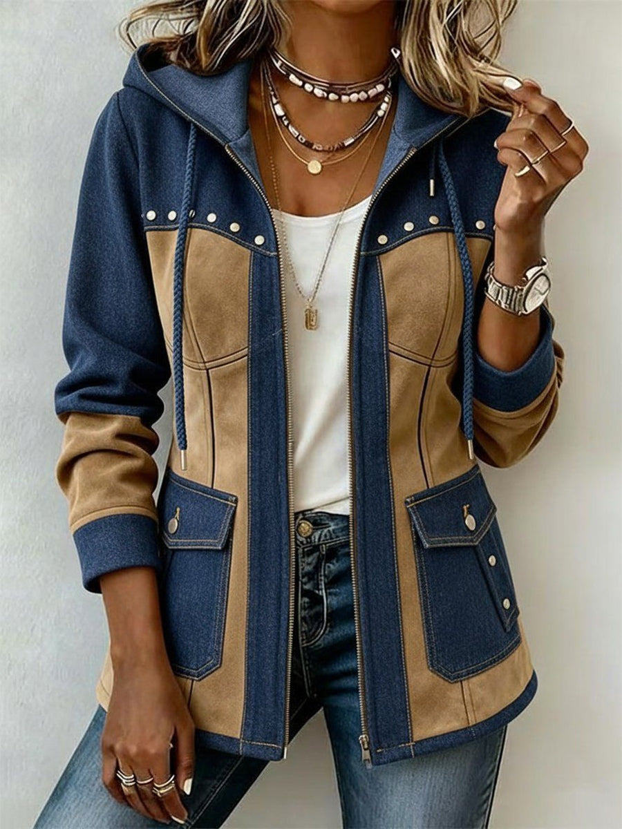 Emma™ | Chaqueta vaquera con estampado de leopardo