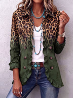 Emma™ | Chaqueta vaquera con estampado de leopardo