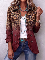 Emma™ | Chaqueta vaquera con estampado de leopardo