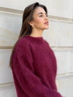 Celeste™ | Jersey de mohair oversize con cuello redondo