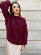 Celeste™ | Jersey de mohair oversize con cuello redondo