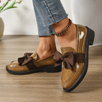Brianna™ | Mocasines de charol con plataforma y lazo