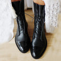 Sloane™ | Botines planos de piel con cordones