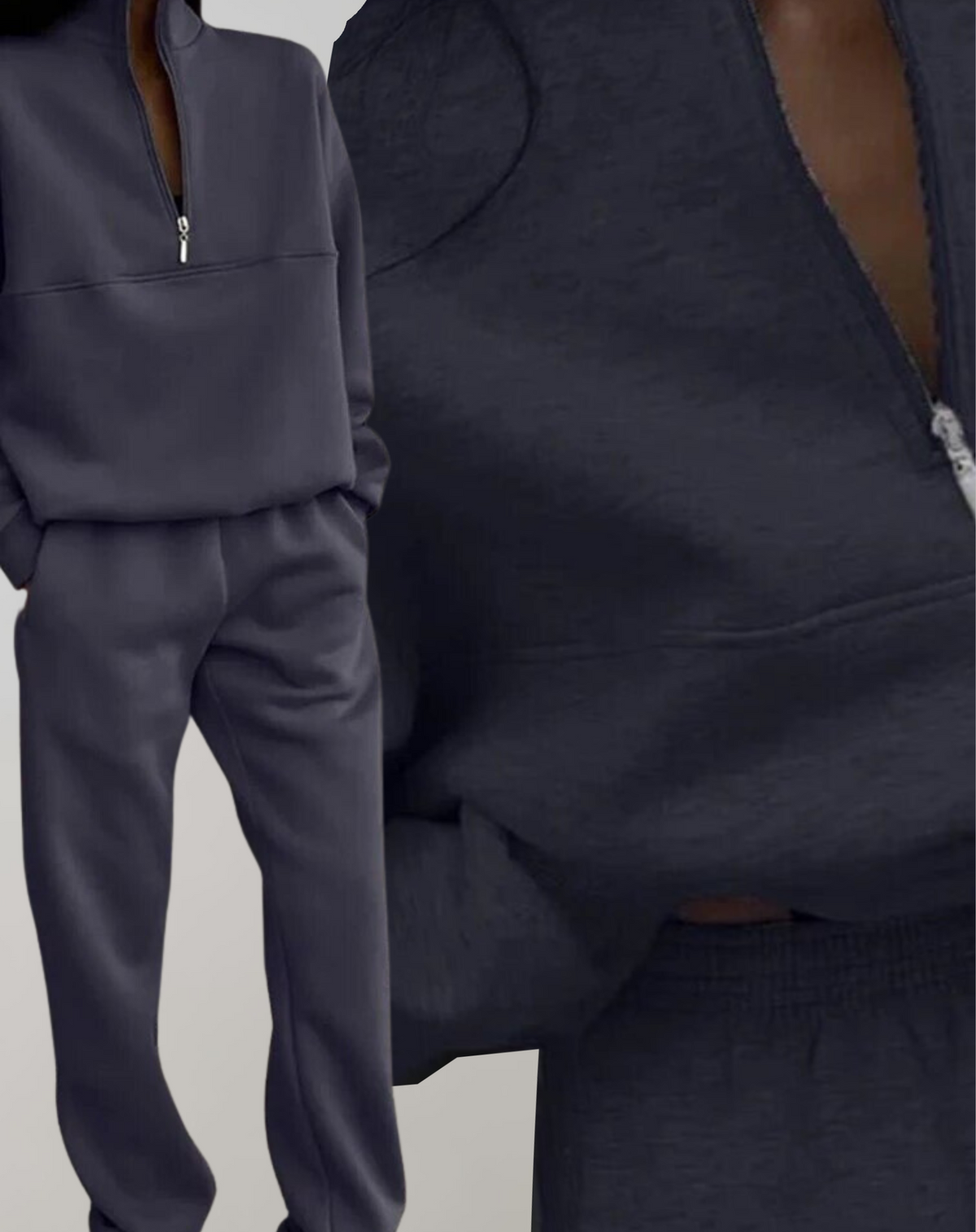 Willow™ | Conjunto polar de sudadera con media cremallera y jogger