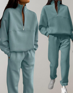 Willow™ | Conjunto polar de sudadera con media cremallera y jogger