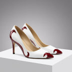Leah™ | Zapatos de tacón stiletto bicolor con punta fina