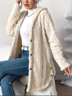 Lucy™ | Chaqueta polar oversize con capucha y botones