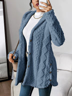 Lucy™ | Chaqueta polar oversize con capucha y botones
