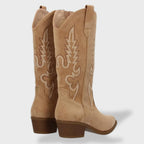 Melody™ | Botas camperas altas de ante con bordado western
