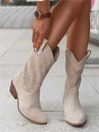 Sloane™ | Botas cowboy de ante perforado de caña media