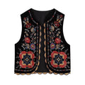 Ella™ | Chaleco boho con bordado floral