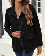Joanna™ | Chaqueta militar utilitaria con múltiples bolsillos