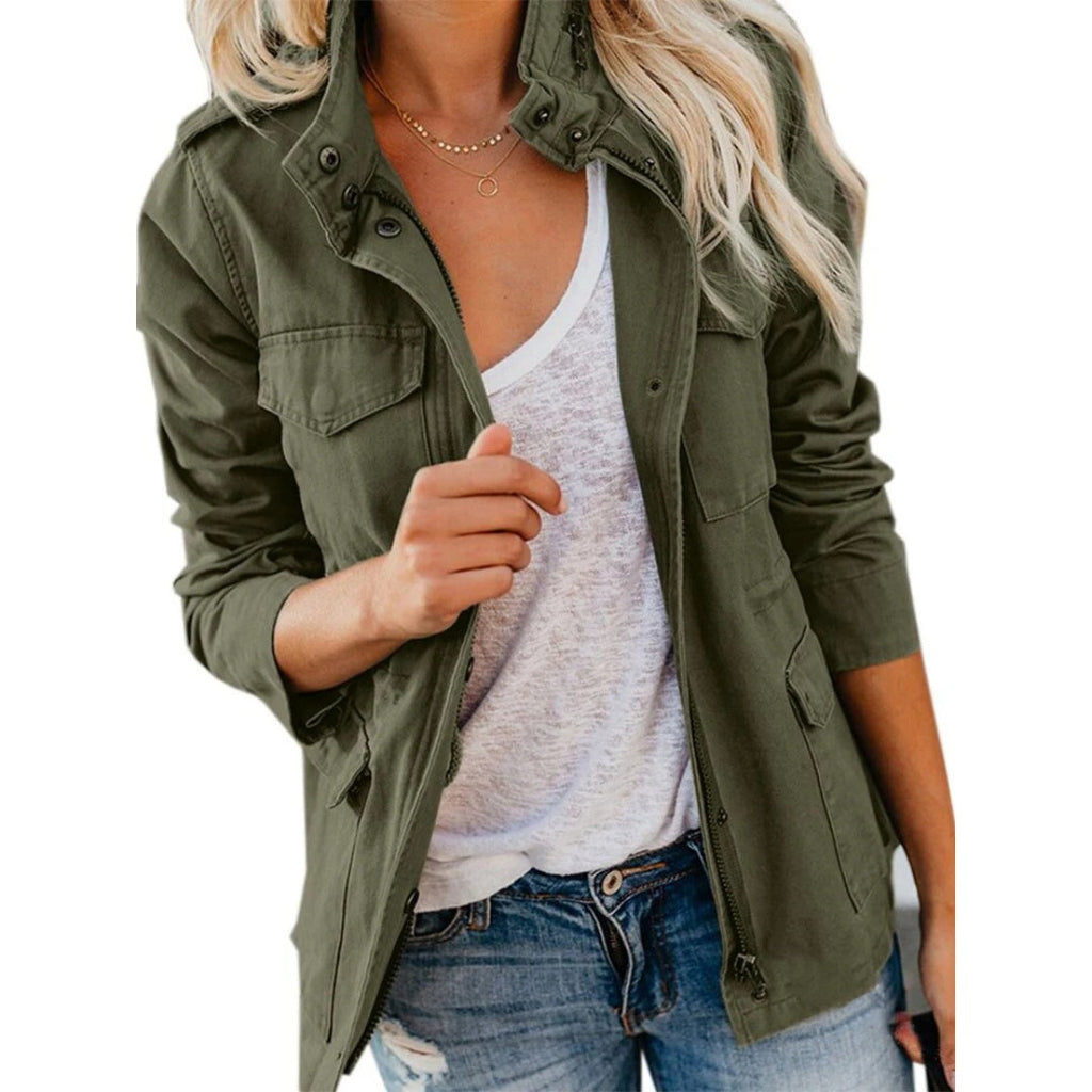 Joanna™ | Chaqueta militar utilitaria con múltiples bolsillos