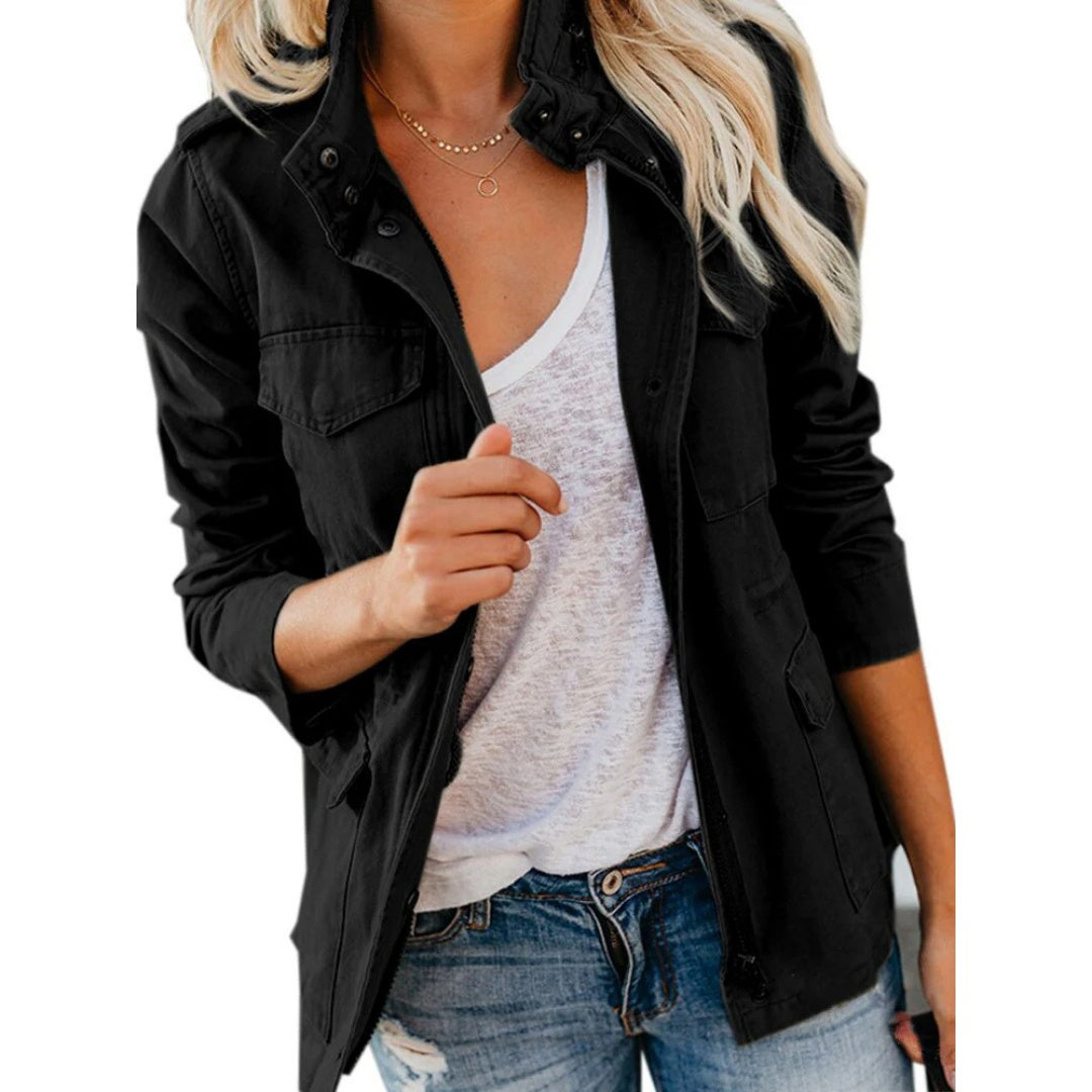 Joanna™ | Chaqueta militar utilitaria con múltiples bolsillos