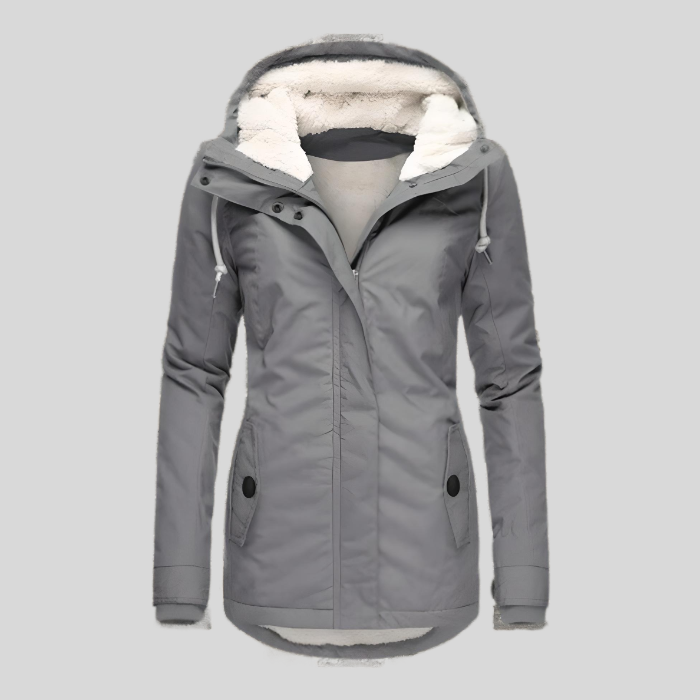 Annabelle™ | Parka impermeable con capucha y forro sherpa