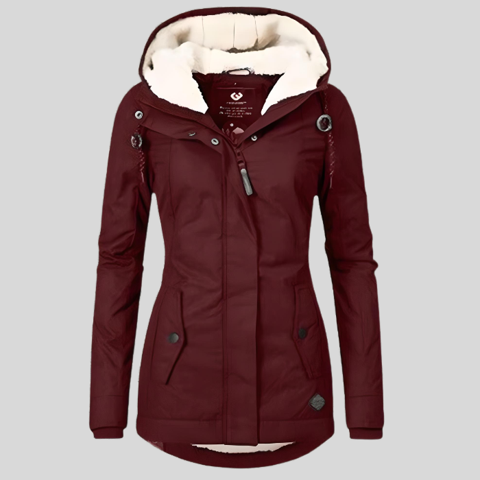 Annabelle™ | Parka impermeable con capucha y forro sherpa