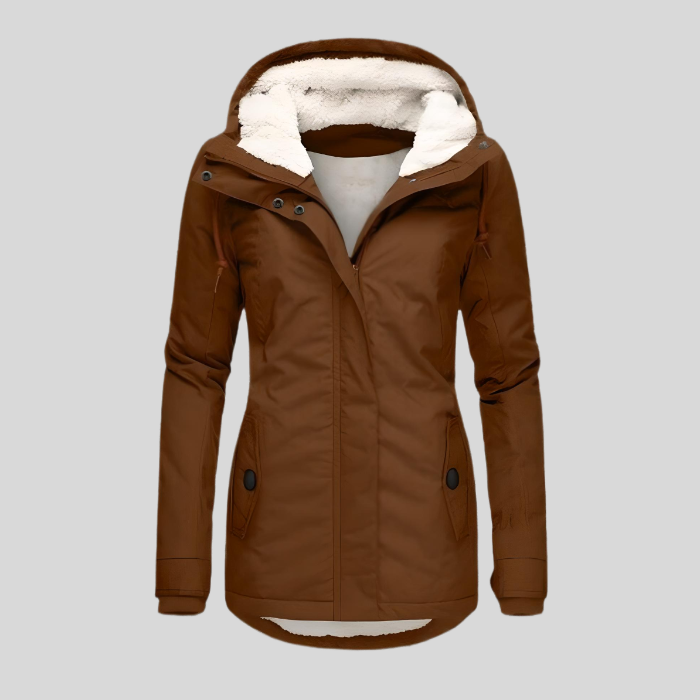Annabelle™ | Parka impermeable con capucha y forro sherpa