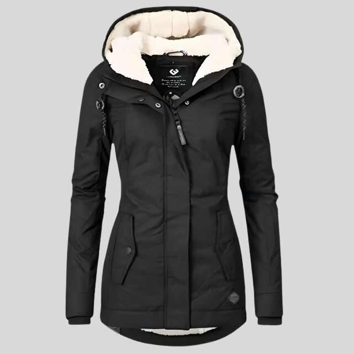 Annabelle™ | Parka impermeable con capucha y forro sherpa