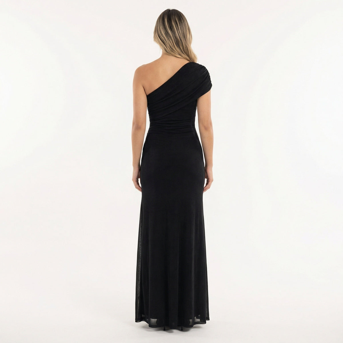 Josephine™ | Vestido largo de fiesta asimétrico con fruncido