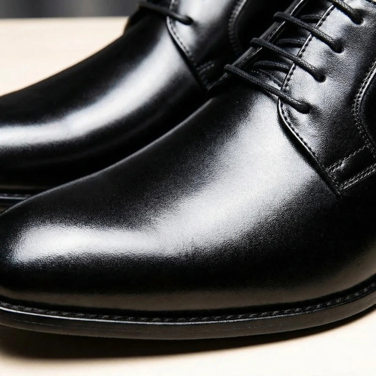 Xavier™ | Zapatos blucher de piel con cordones y punta redonda