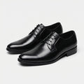 Xavier™ | Zapatos blucher de piel con cordones y punta redonda