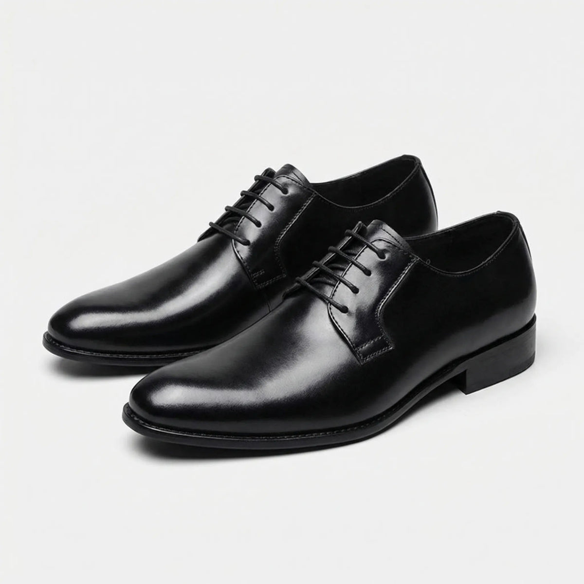 Xavier™ | Zapatos blucher de piel con cordones y punta redonda