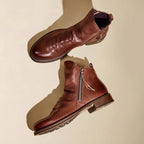 Caleb™ | Botines Chelsea de piel con cremallera lateral