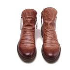 Caleb™ | Botines Chelsea de piel con cremallera lateral