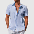 Mason™ | Camisa de lino de manga corta con textura