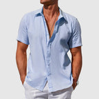 Mason™ | Camisa de lino de manga corta con textura