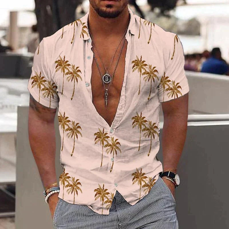 Benjamin™ | Camisa hawaiana de manga corta estampada