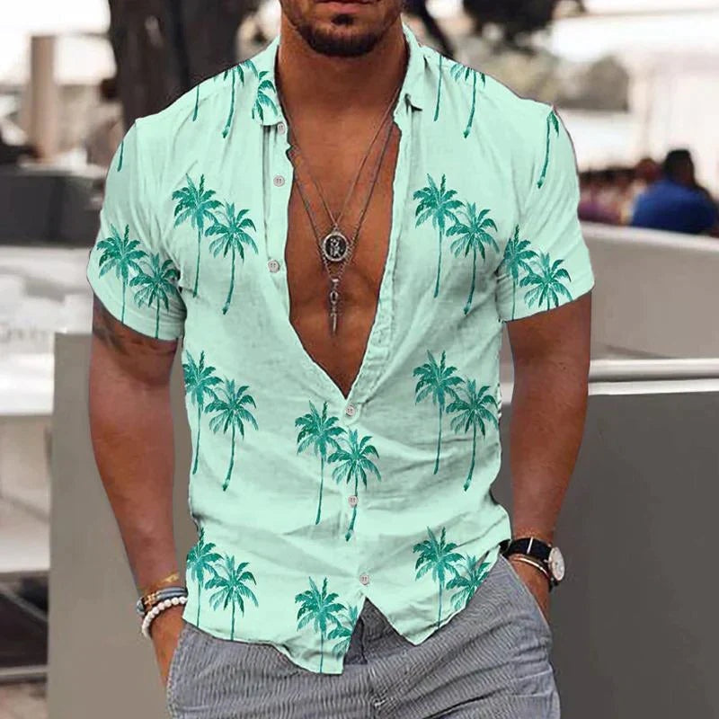 Benjamin™ | Camisa hawaiana de manga corta estampada