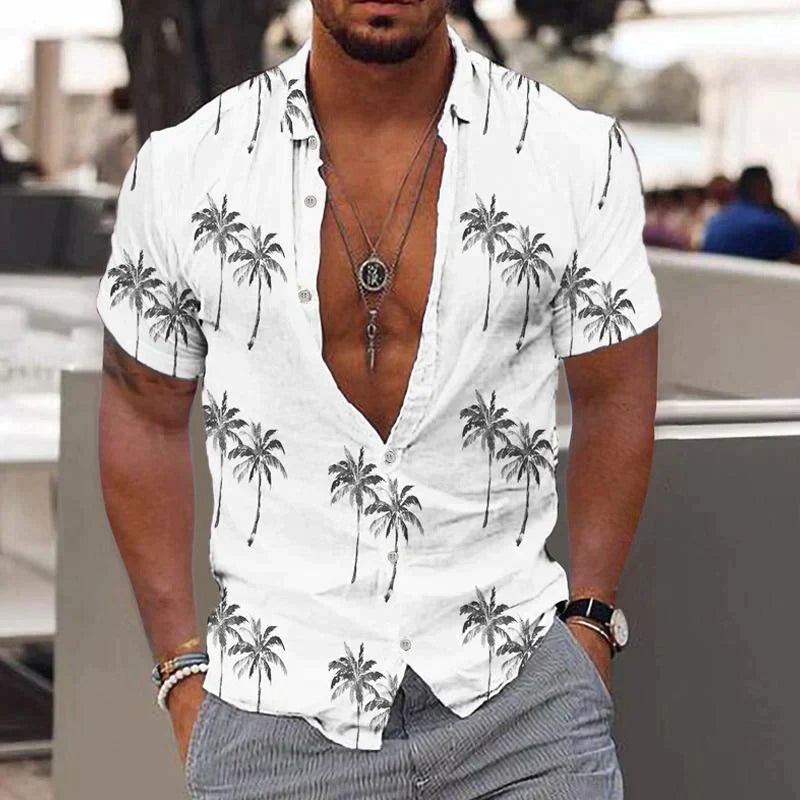 Benjamin™ | Camisa hawaiana de manga corta estampada
