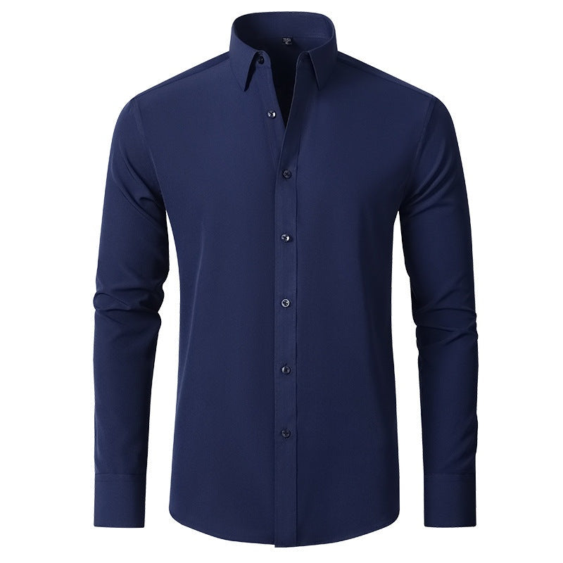Wesley™ | Camisa Oxford slim fit elástica de manga larga