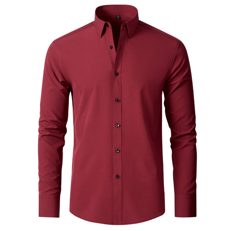 Wesley™ | Camisa Oxford slim fit elástica de manga larga