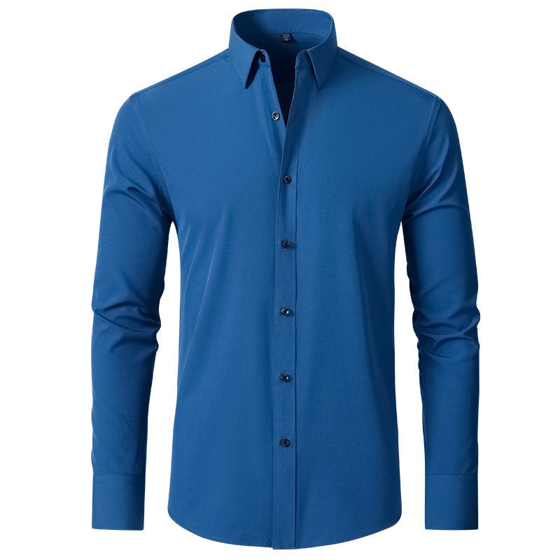 Wesley™ | Camisa Oxford slim fit elástica de manga larga